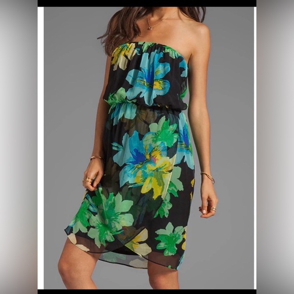 Ella Moss Dresses & Skirts - ELLA MOSS Floral SILK WRAP DRESS,